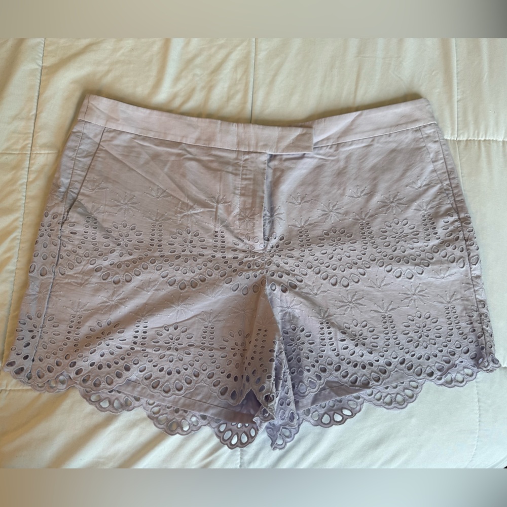 Ann Taylor Lavender Eyelet Shorts